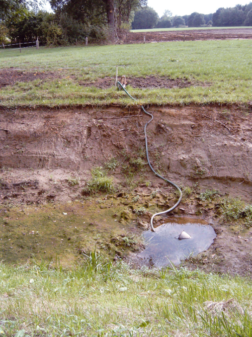 Afbeelding 1 Locatie met onttrekking van oppervlakte water (foto Bas Worm) .